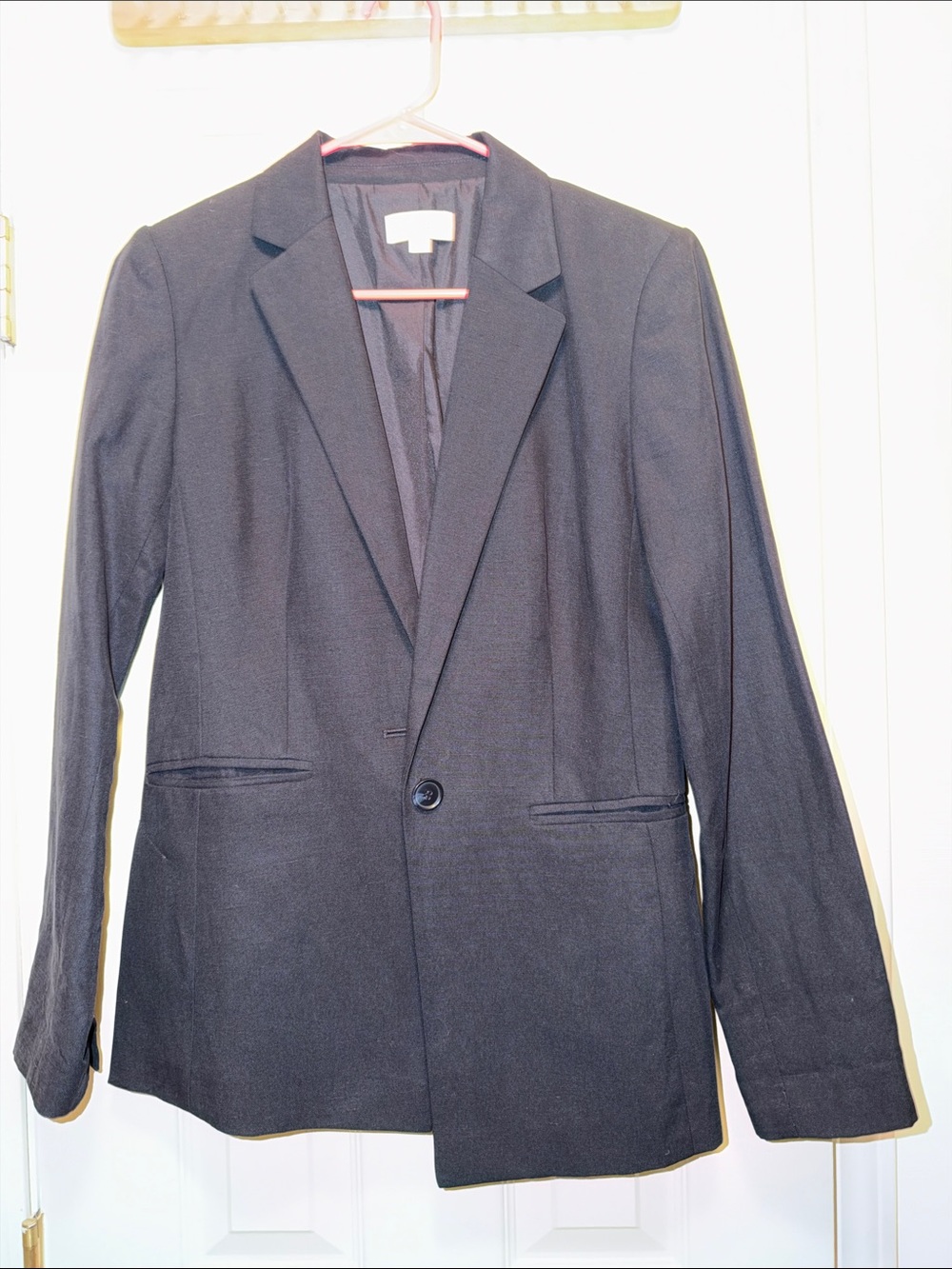 LOFT Navy Single-Button Tailored Blazer